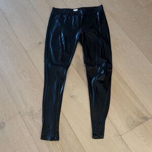 Wilfred Glossy Black Leggings